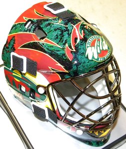 Phoenix Coyotes Mini Hockey Goalie Mask Star Helmet Franklin Arizona Howler  NHL