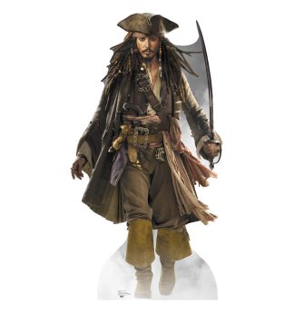 Jack Sparrow Life-Size Cardboard Cutout