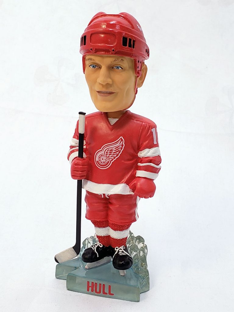 Detroit Red Wings Brett Hull Away 2002 Bobble Head Doll - SWIT Sports