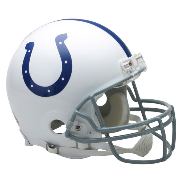 Peyton Manning Autographed Indianapolis Colts Salute to Service Speed Mini  Helmet-Fanatics *Blue