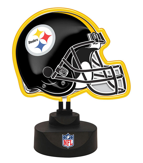 The Memory Company Pittsburgh Steelers Neon Helmet Lamp