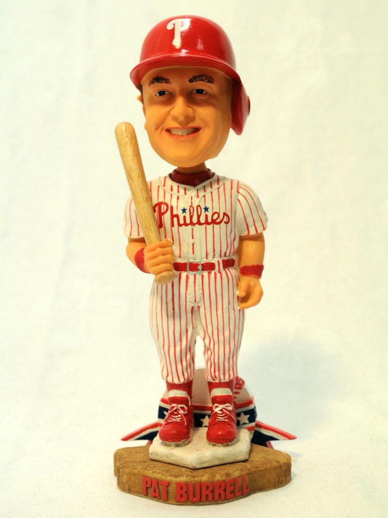 Phillies Pat Burrell Legends of the Diamond Bobble Head SWIT Sports