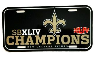 New Orleans Saints plate tag