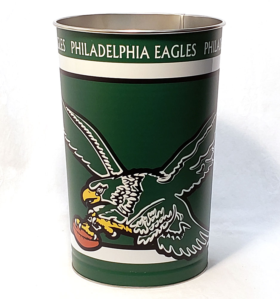 philadelphia eagles trash can