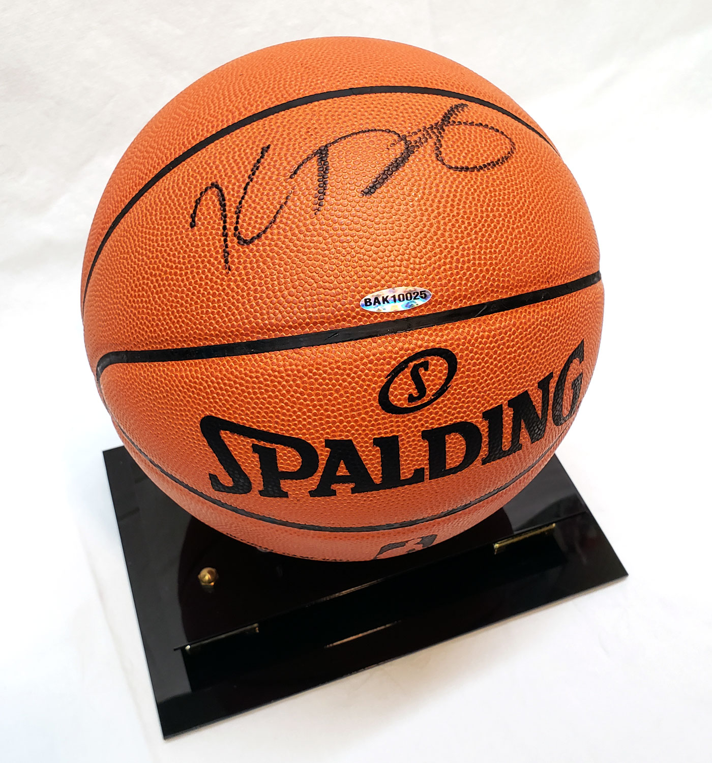 Kevin Durant Autographed Warriors Signed Basketball Jer