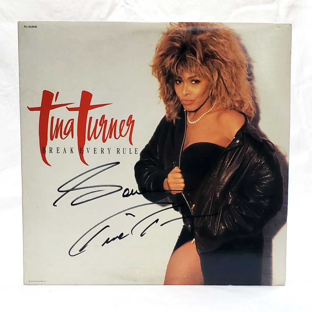 Tina Turner Signed Album SWIT Sports