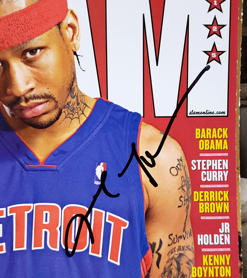 Allen Iverson Signed Slam Cover A10117 - SWIT Sports