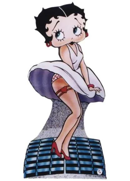 173 Betty Boop white dress