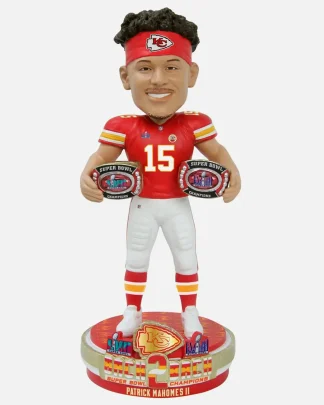 Patrick Mahomes Super Bowl Back-2-Back Bobblehead