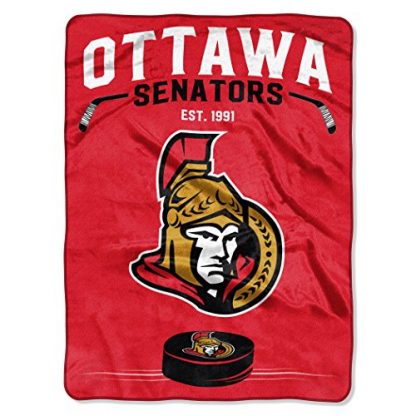 Ottawa Senators Inspired Plush Raschel Throw Blanket 60x80 - SWIT Sports